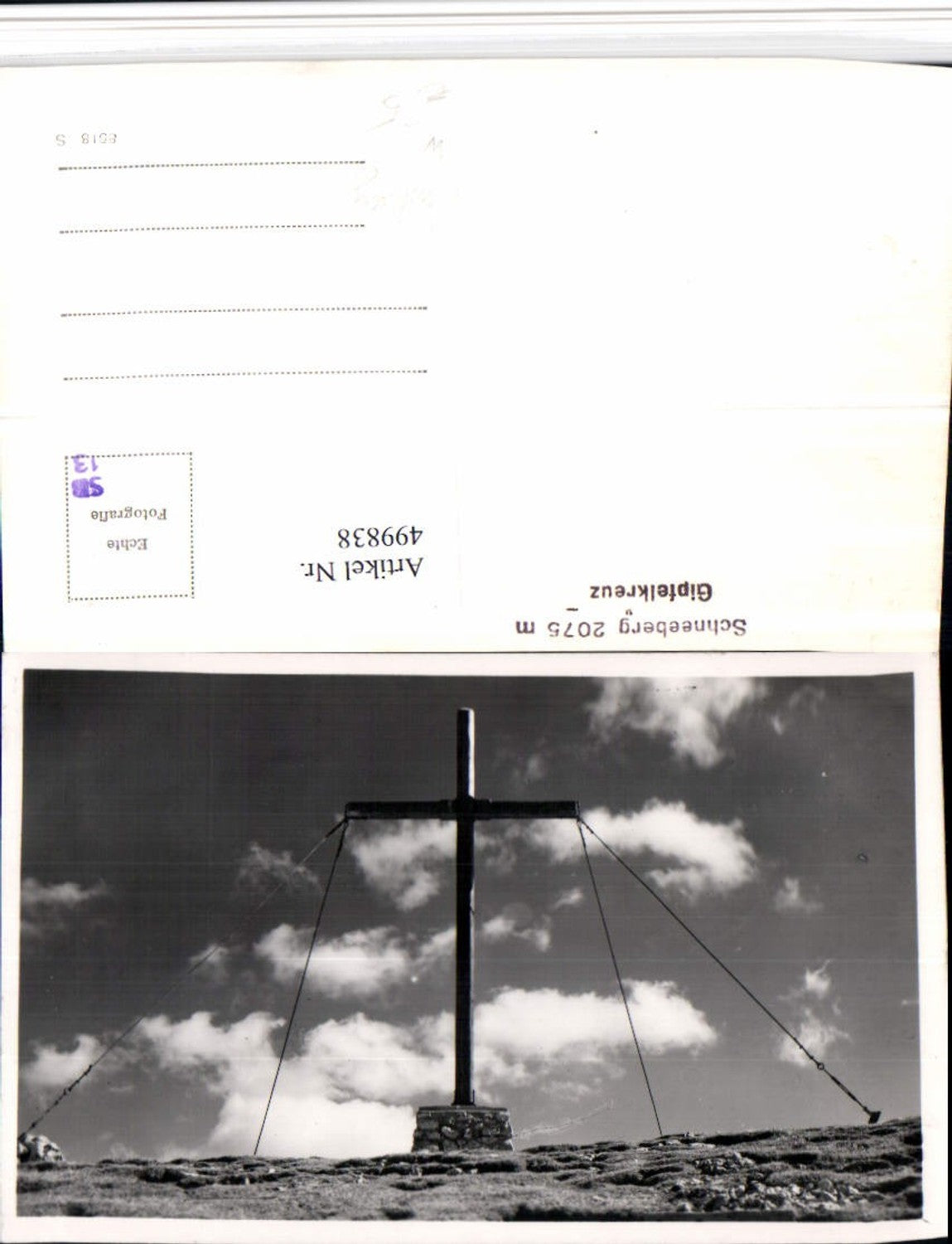 499838,Schneeberg b. Puchberg Gipfelkreuz Kreuz