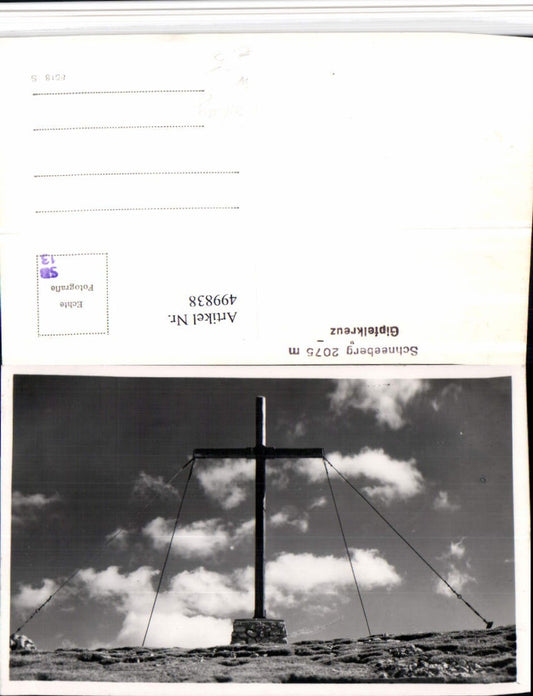 499838,Schneeberg b. Puchberg Gipfelkreuz Kreuz