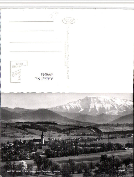 499854,Wieselburg an d. Erlauf Totale m. Ötscher Bergkulisse