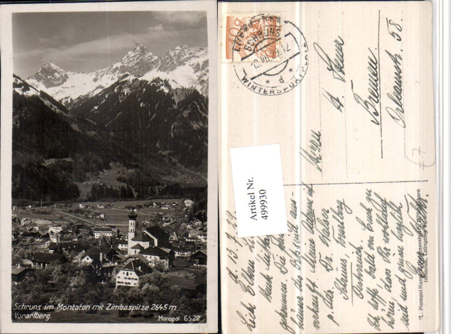 Alte Ansichtskarte – Old Postcard