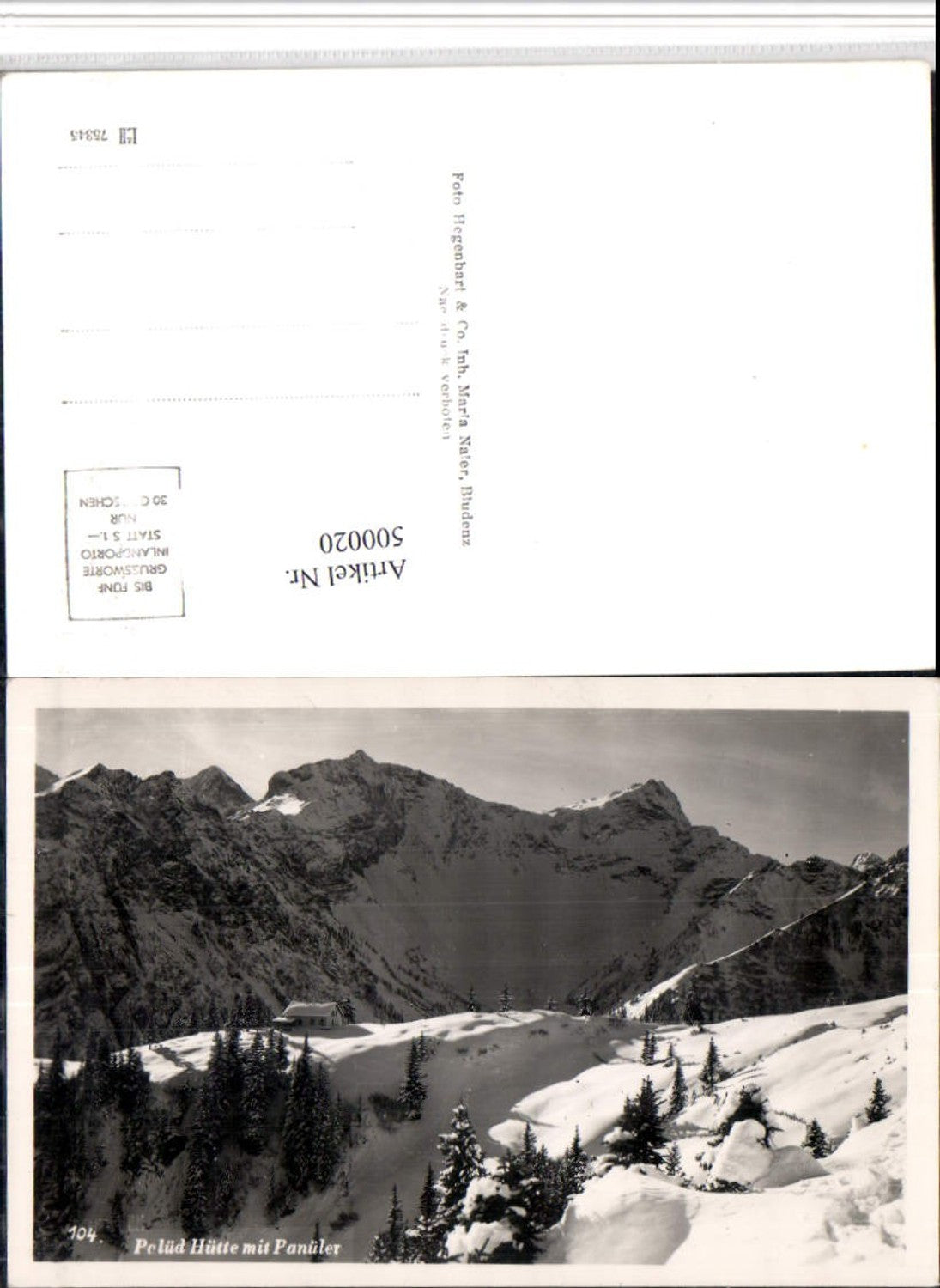 Alte Ansichtskarte – Old Postcard