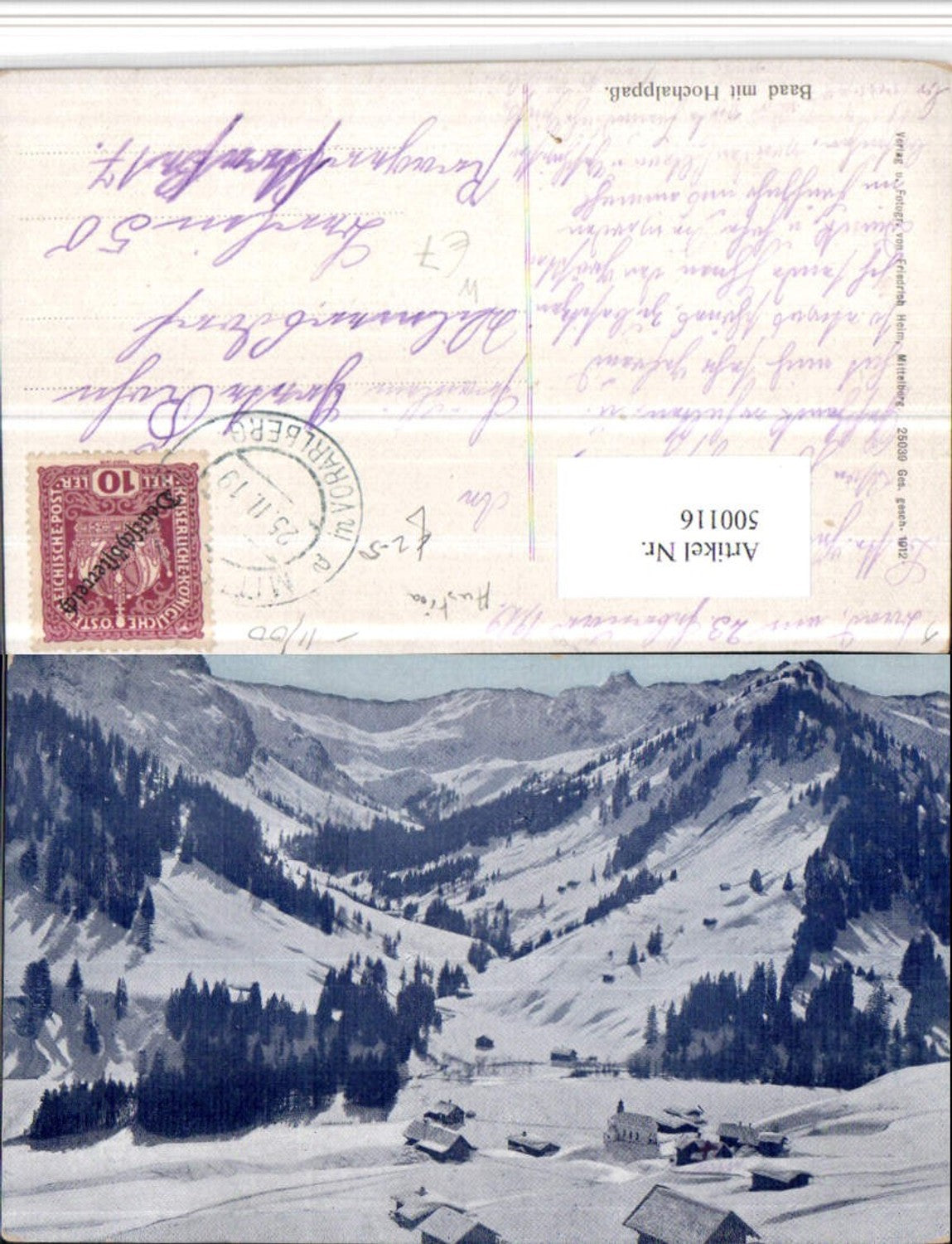 Alte Ansichtskarte – Old Postcard