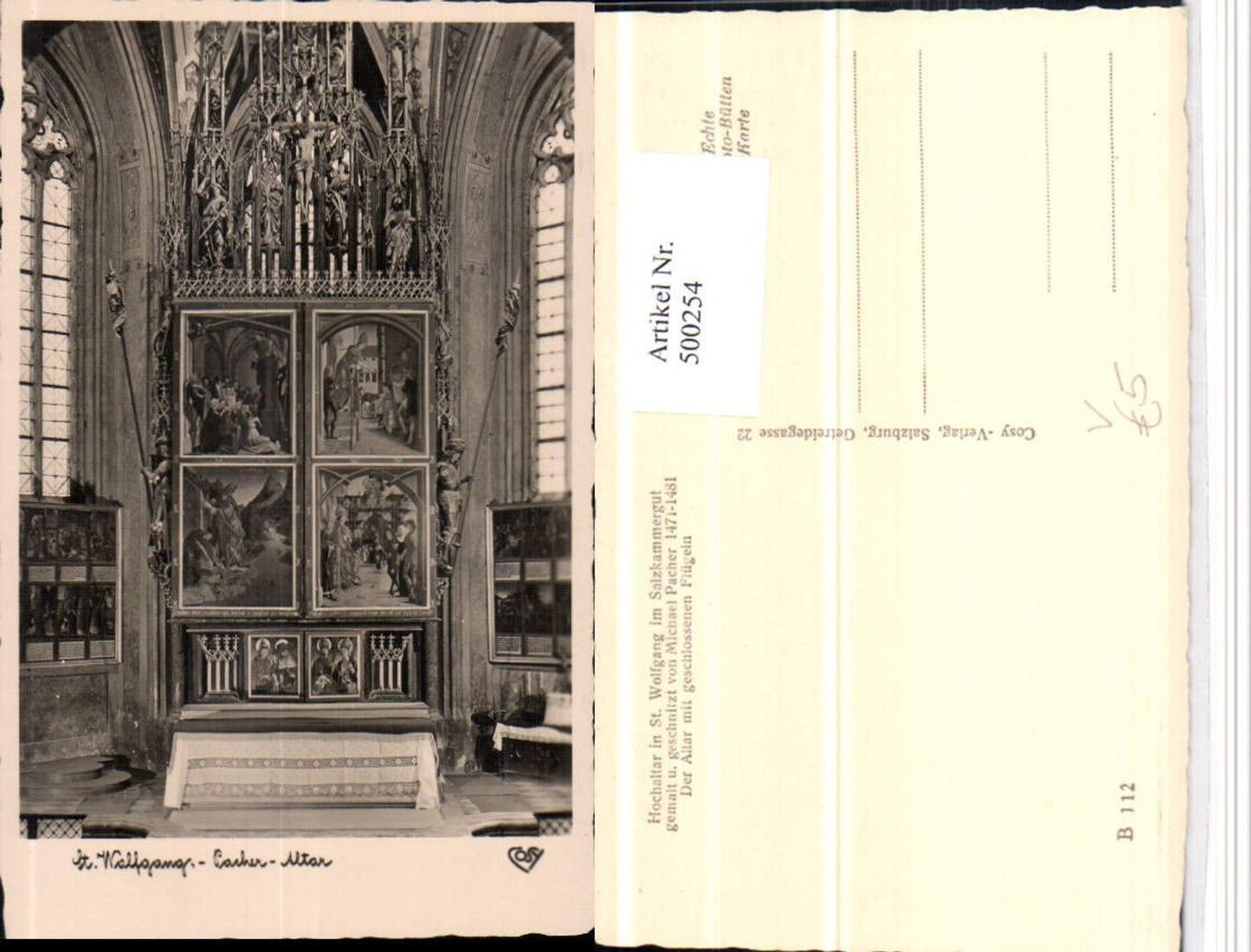 500254,St. Wolfgang Kirche Pacher-Altar pub Cosy