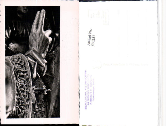 500257,St. Wolfgang Kirche Schrein Segnende Hand Christi Detail