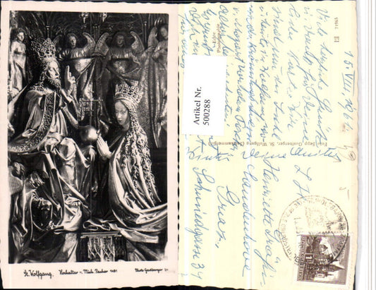 500288,St. Wolfgang Kirche Hochaltar Detail pub Foto Gastberger 24