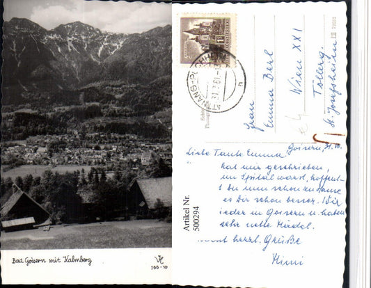 500294,Bad Goisern Totale m. Kalmberg Bergkulisse