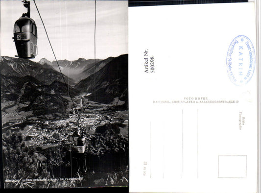 500298,Bad Ischl Totale Seilbahn zur Katrin Bergkulisse