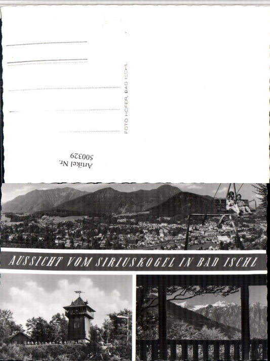 500329,Bad Ischl Totale Aussichtsturm Aussicht Mehrbildkarte