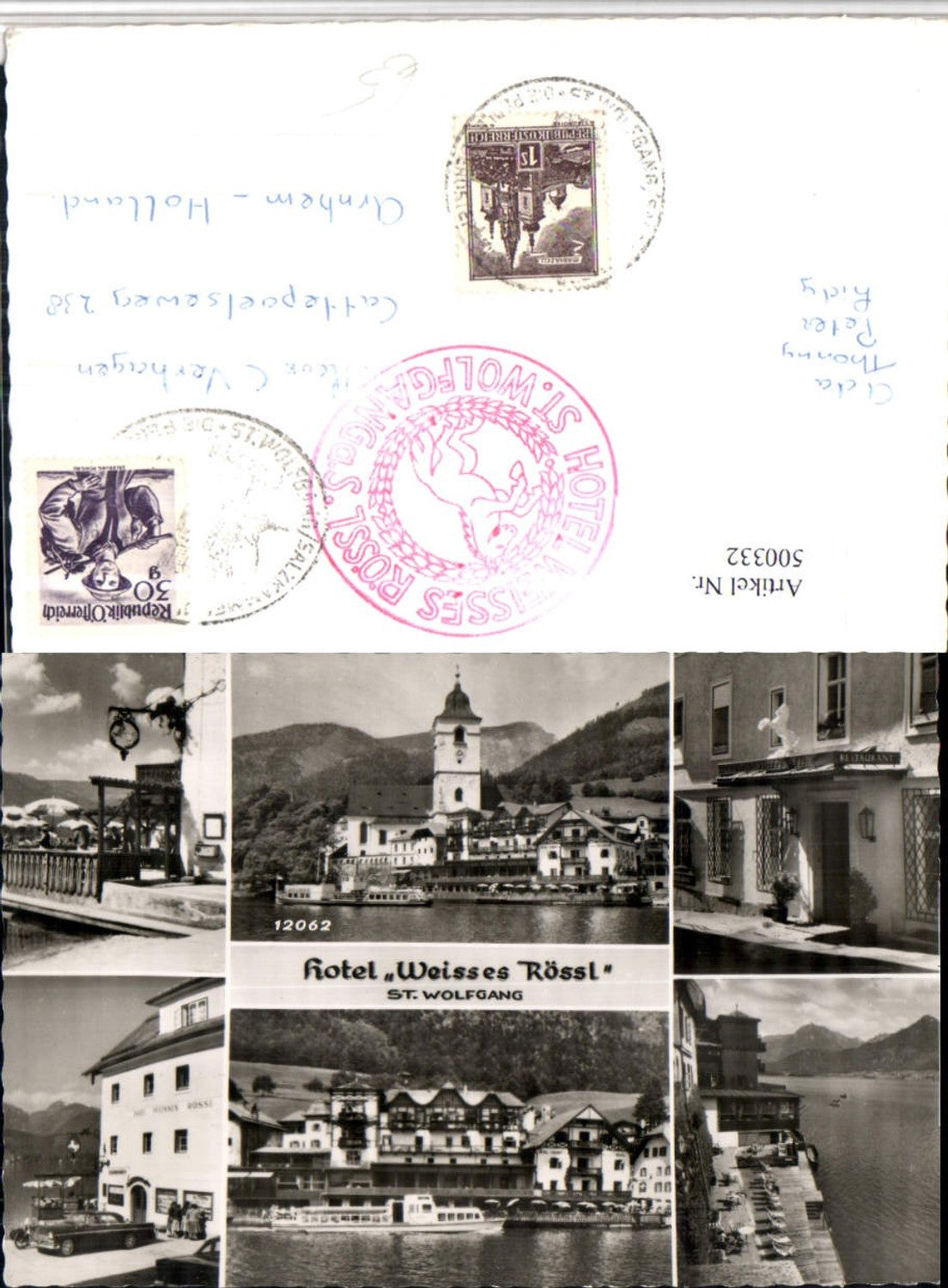 500332,St. Wolfgang Hotel Weißes Rössl Kirche Mehrbildkarte