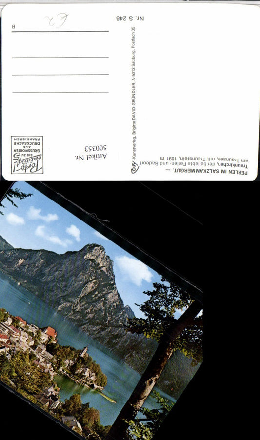 500353,Traunkirchen Totale m. Traunstein Bergkulisse pub Cosy