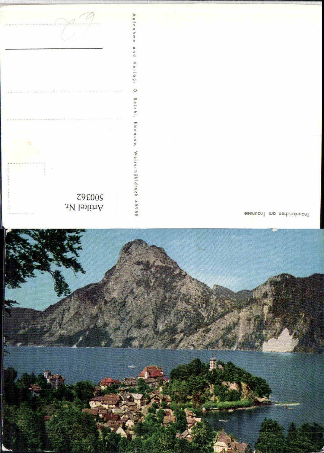 500362,Traunkirchen am Traunsee Totale Bergkulisse