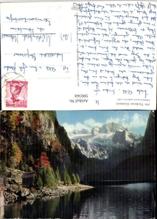 500368,Vorderer Gosausee See b. Gosau Bergkulisse