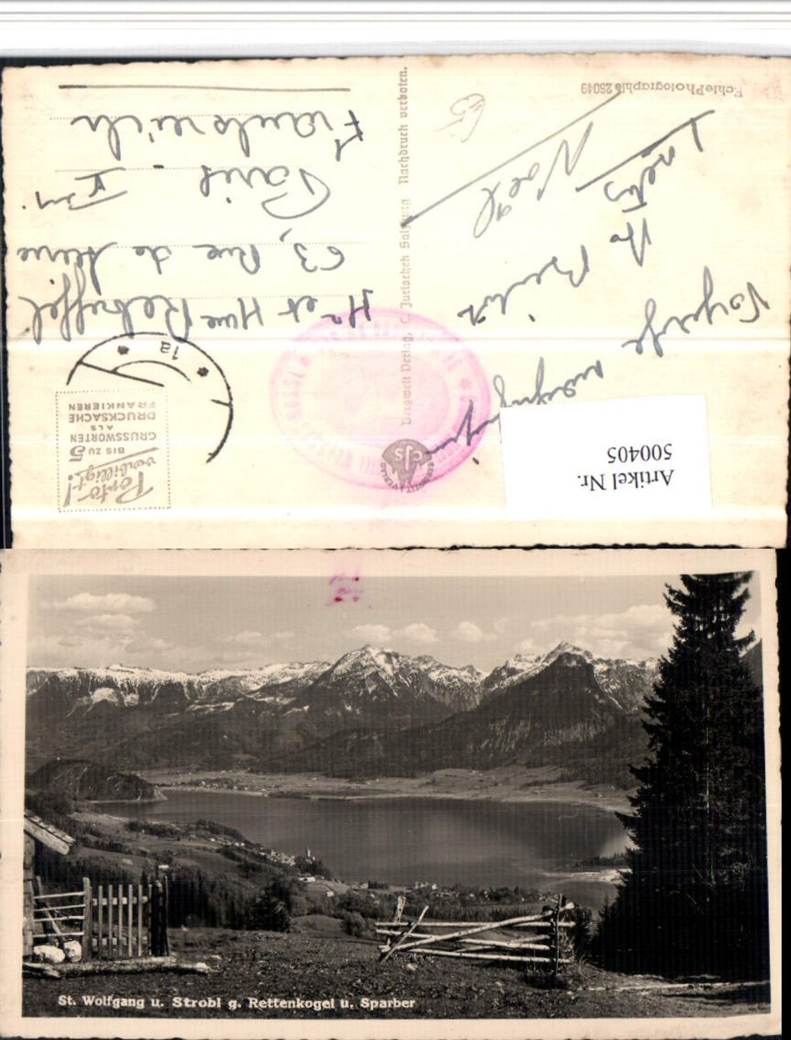 500405,St. Wolfgang Totale geg. Rettenkogel Bergkulisse