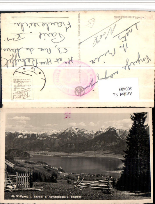 500405,St. Wolfgang Totale geg. Rettenkogel Bergkulisse