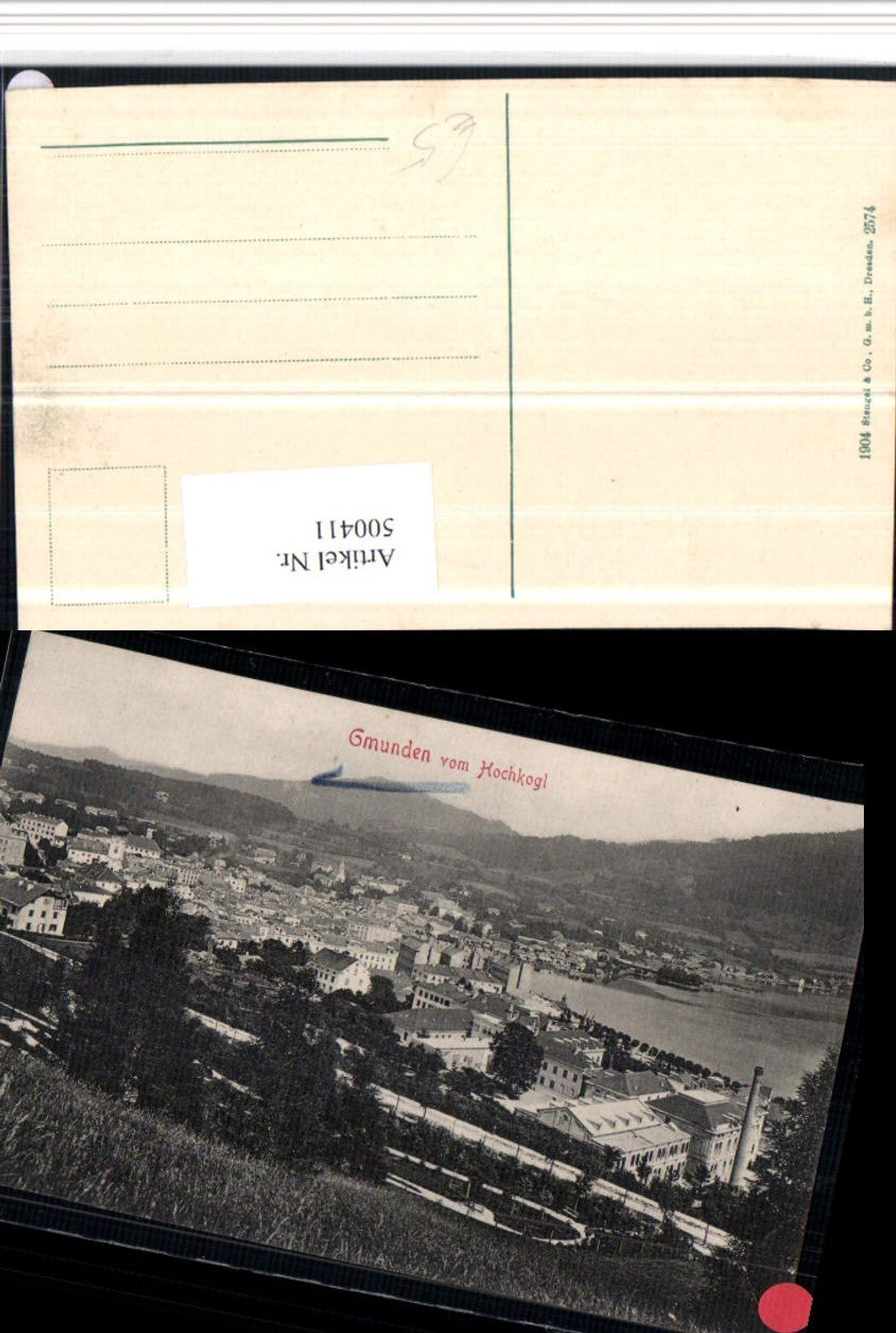 500411,Gmunden Totale vom Hochkogl pub Stengel & Co 2574