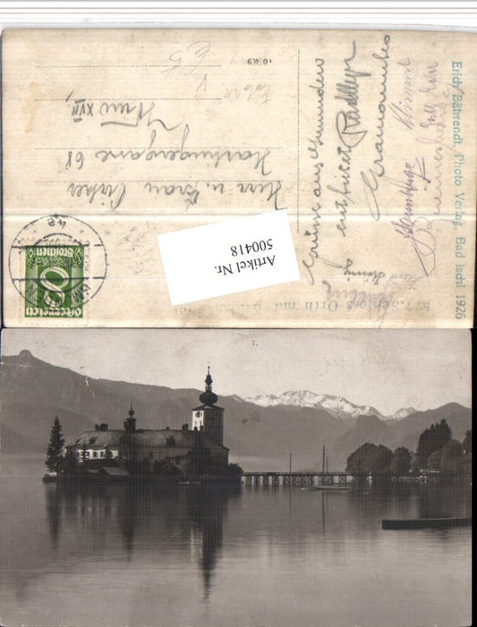 500418,Foto AK Gmunden Schloss Ort Orth pub Erich Bährendt