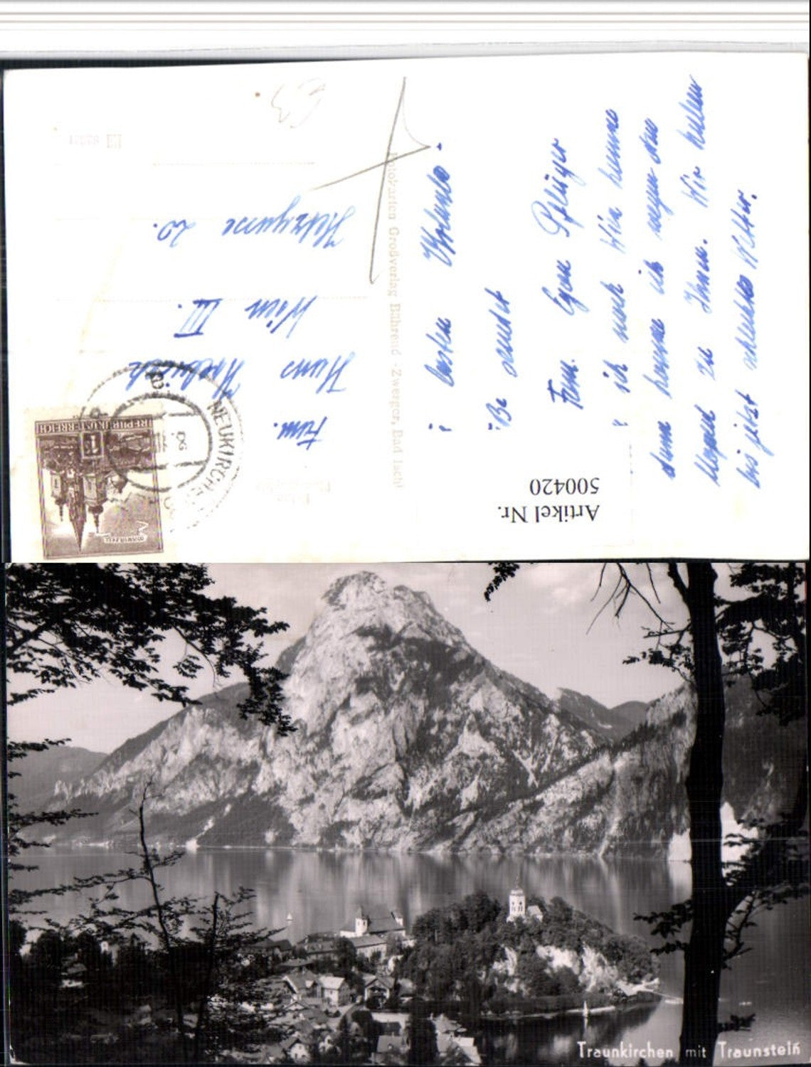 500420,Traunkirchen am See Totale m. Traunstein