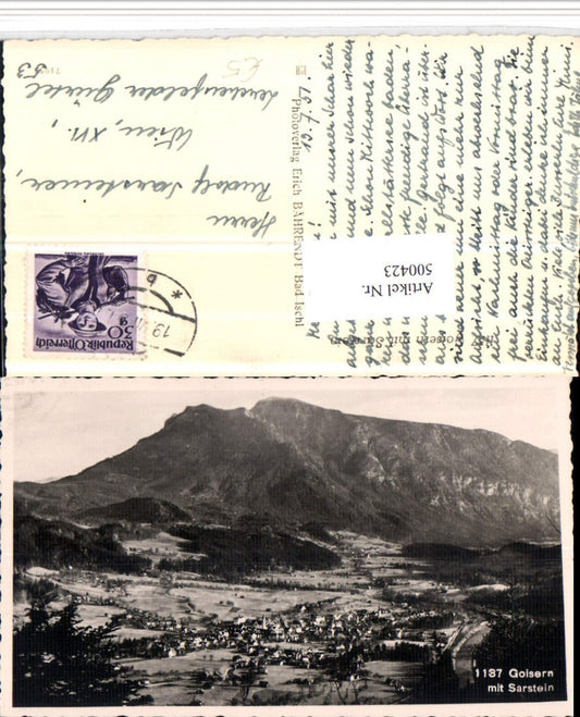 500423,Bad Goisern Totale m. Sarstein Bergkulisse