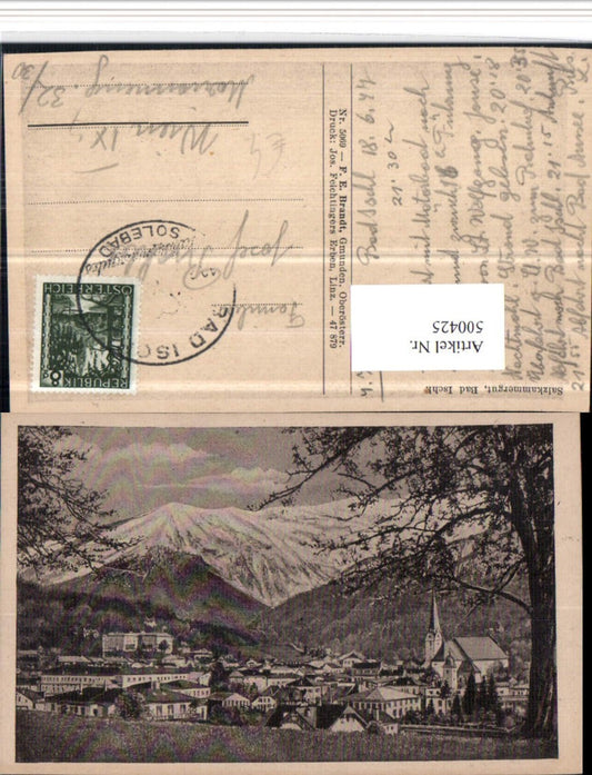 500425,Bad Ischl Totale Bergkulisse pub F.E. Brandt 5069