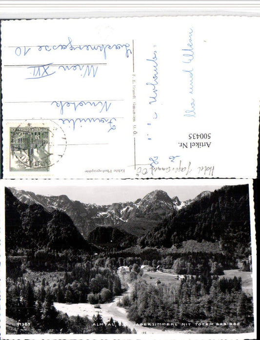 500435,Almtal b. Grünau Jagersimmerl Bergkulisse pub Brandt 11383