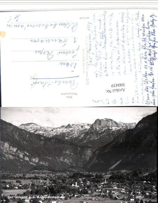 500439,Bad Goisern Totale geg. Krippenstein Bergkulisse