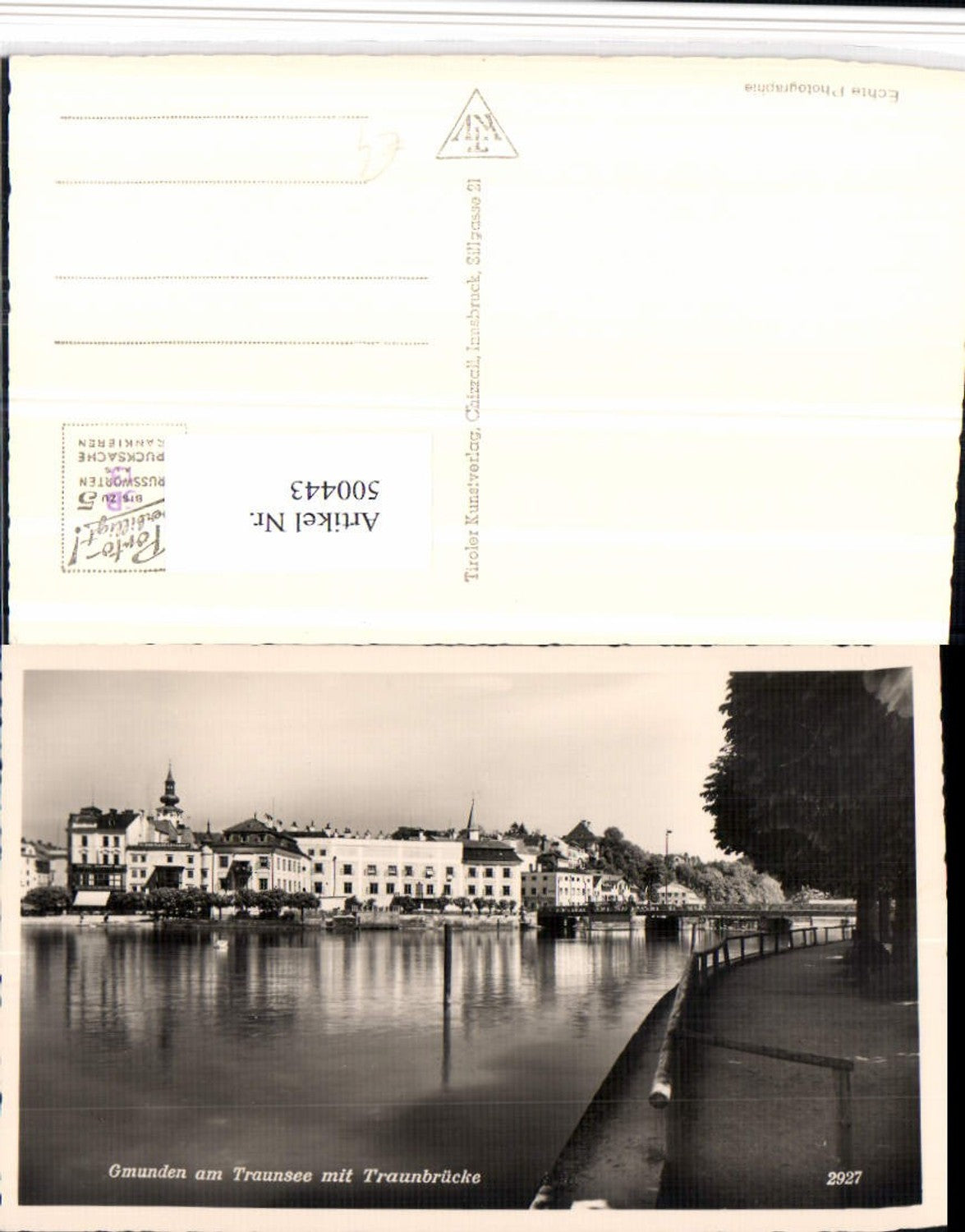 500443,Gmunden am Traunsee Teilansicht m. Traunbrücke