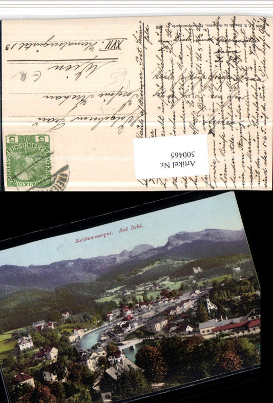 500465,Bad Ischl Totale Bergkulisse pub F.E. Brandt 466