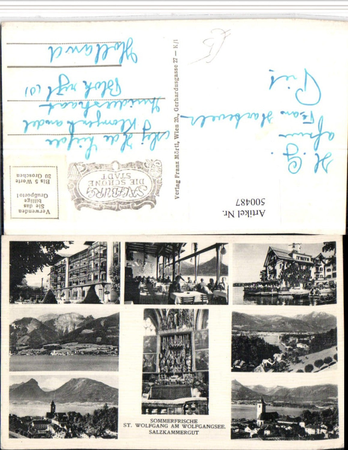 500487,St. Wolfgang am See Totale Altar Weißes Rössl Mehrbildkarte