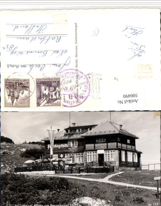 500490,Fuerkogel-Hütte Berghütte am Feuerkogel b. Ebensee