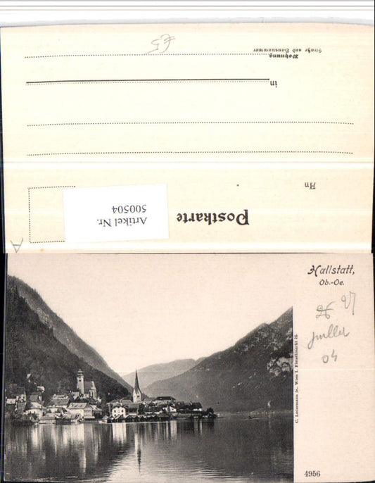 500504,Hallstatt am See Teilansicht