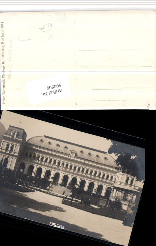 500509,Foto AK Bad Ischl Kurhaus pub Erich Bährendt