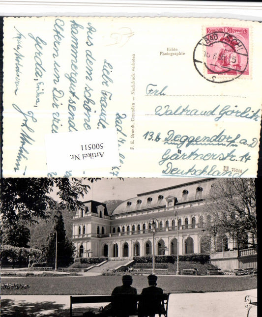 500511,Bad Ischl Kurhaus Motiv pub F.E. Brandt 12293