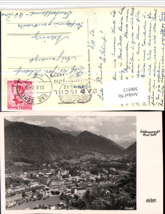 500513,Bad Ischl Totale Bergkulisse pub Brandt 9208