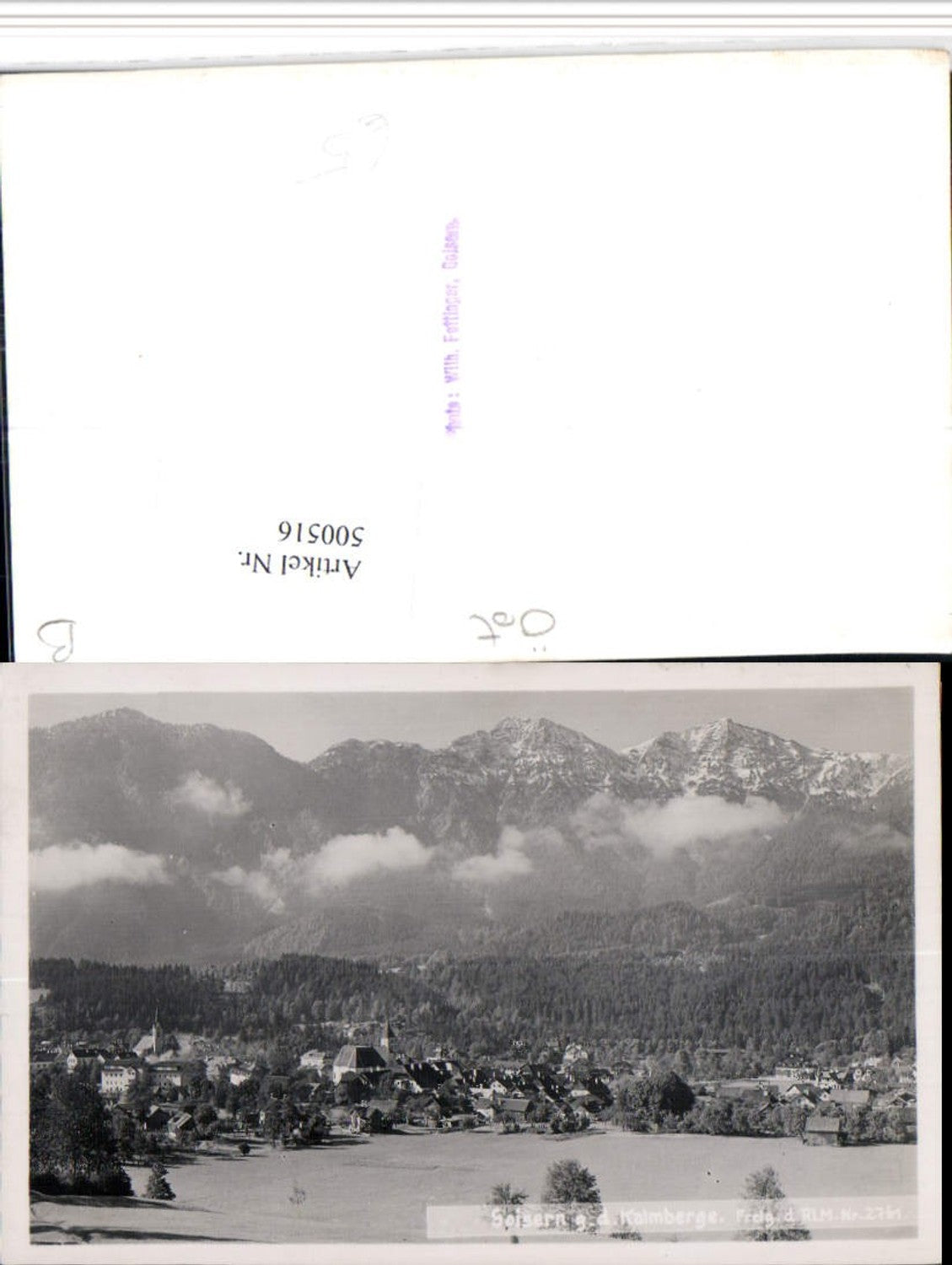 500516,Goisern Totale geg. Kalmberge Bergkulisse