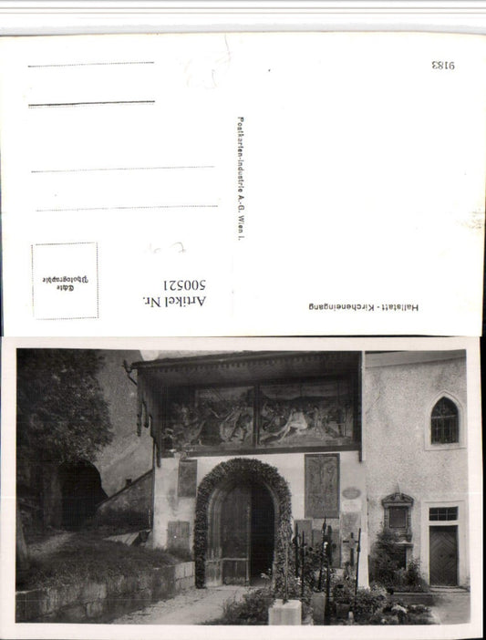 500521,Hallstatt Kircheneingang
