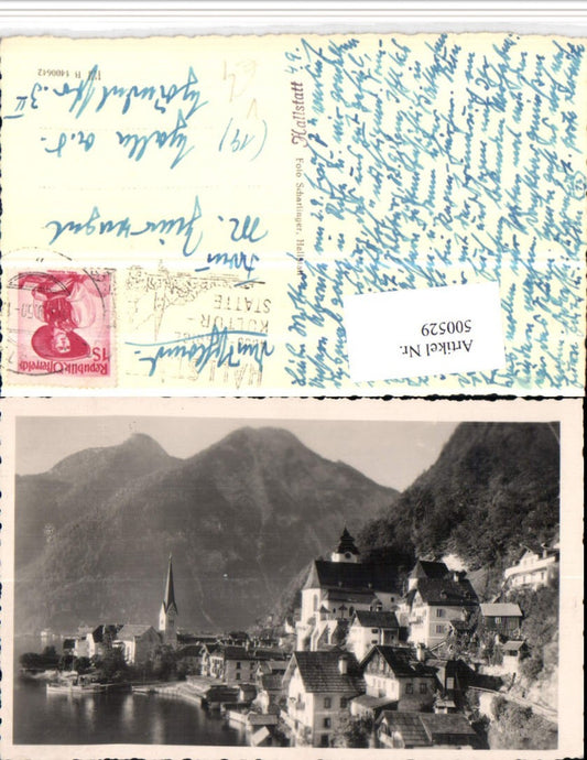 500529,Hallstatt am See Teilansicht Kirchen pub Foto Schartinger