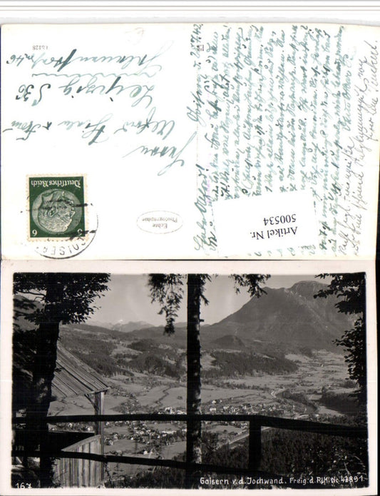 500534,Goisern Totale von d. Jochwand Bergkulisse