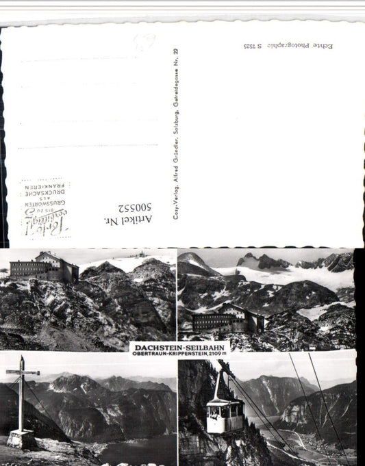 500552,Obertraun Krippenstein Dachstein-Seilbahn Mehrbildkarte