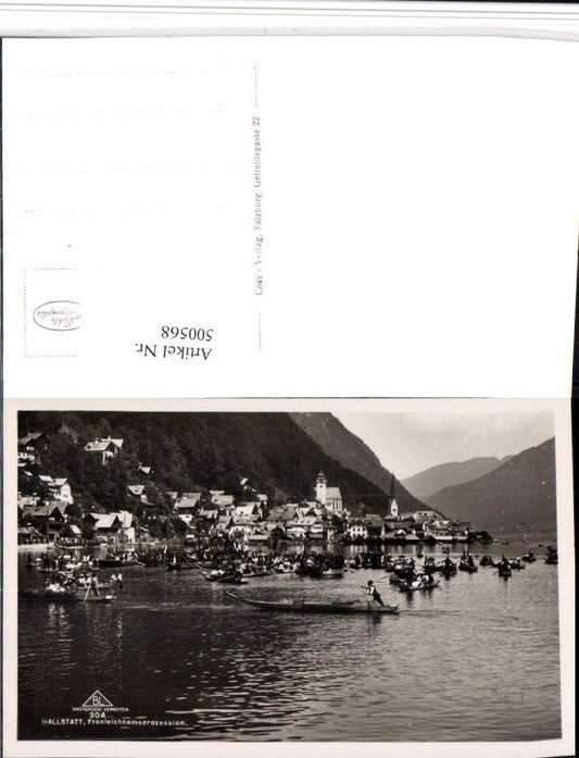 500568,Hallstatt am See Teilansicht Fronleichnamsprozession pub Cosy