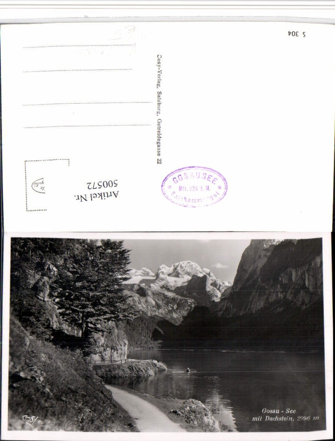 500572,Gosau-See b. Gosau m. Dachstein Bergkulisse pub Cosy