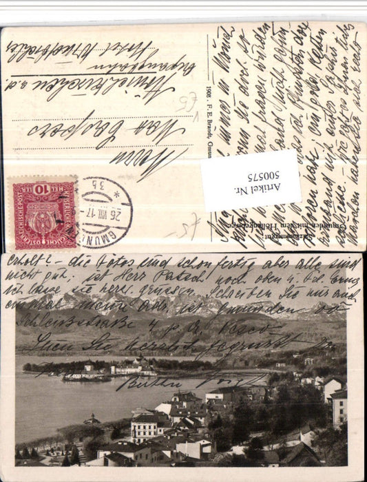 500575,Gmunden Teilansicht Bergkulisse pub F.E. Brandt 06
