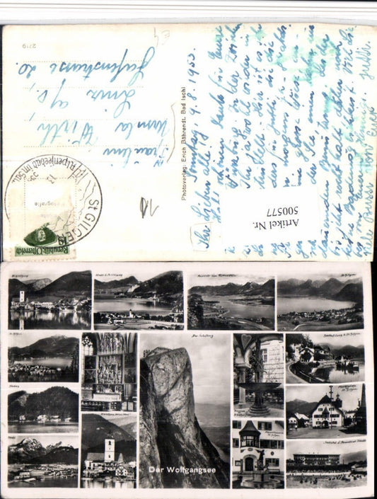 500577,Wolfgangsee St. Wolfgang Totale Altar Gasthof Mehrbildkarte