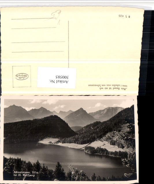 500585,Schwarzensee See b. St. Wolfgang Bergkulisse pub Cosy