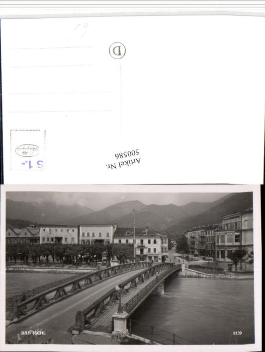 500586,Bad Ischl Teilansicht Brücke