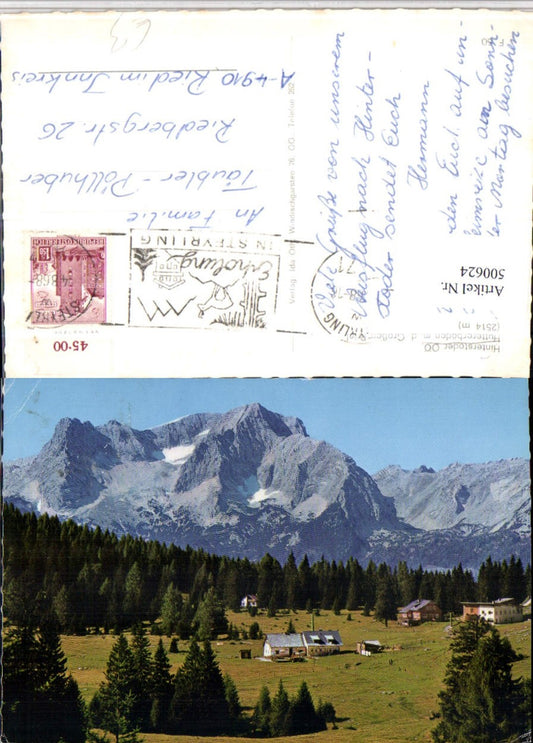 500624,Hinterstoder Huttererböden m. Großen Priel Bergkulisse