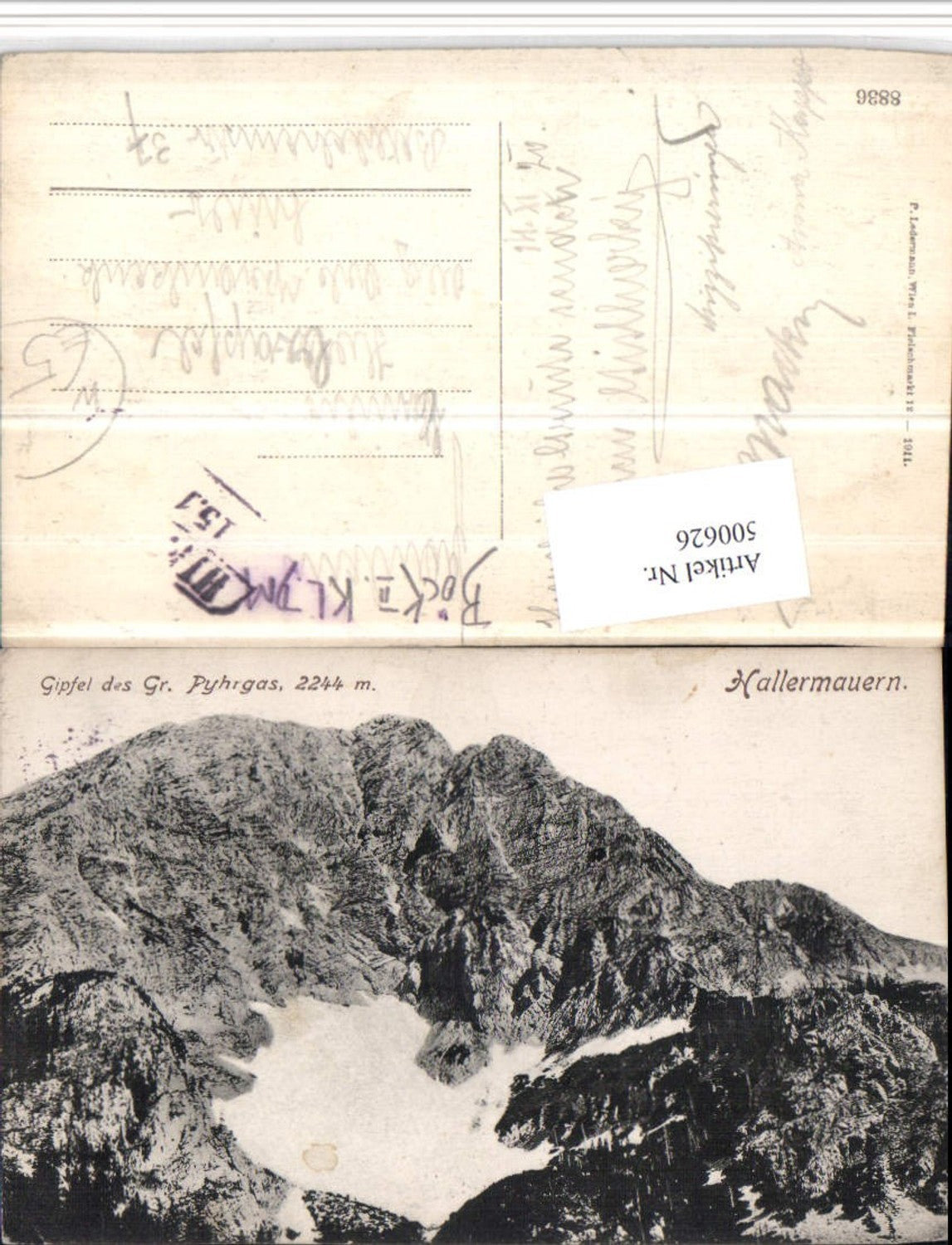 500626,Hallermauern Gipfel des Großen Pyhrgas b. Spital