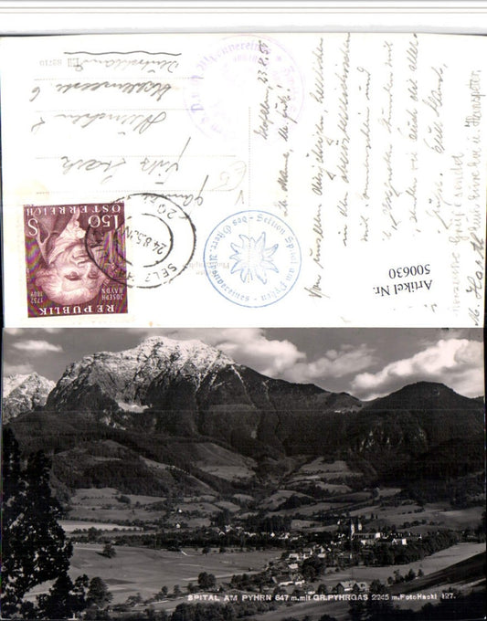 500630,Spital am Pyhrn Totale m. Großen Pyhrgas Bergkulisse pub Foto Hackl 127