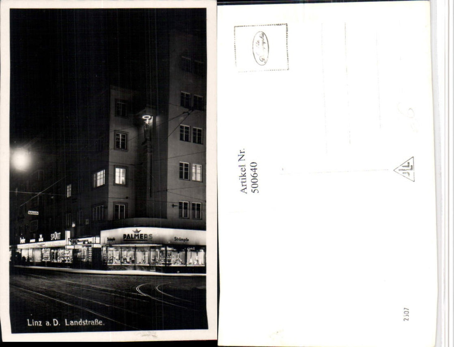 500640,Linz an d. Donau Landstraße Straßenansicht Palmers