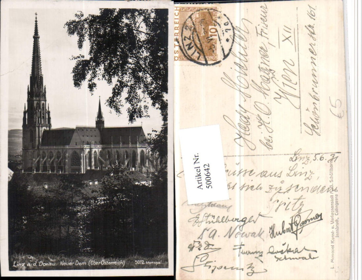 500642,Linz an d. Donau Dom Kirche