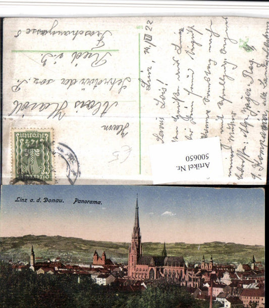 500650,Linz an d. Donau Teilansicht Kirche Dom